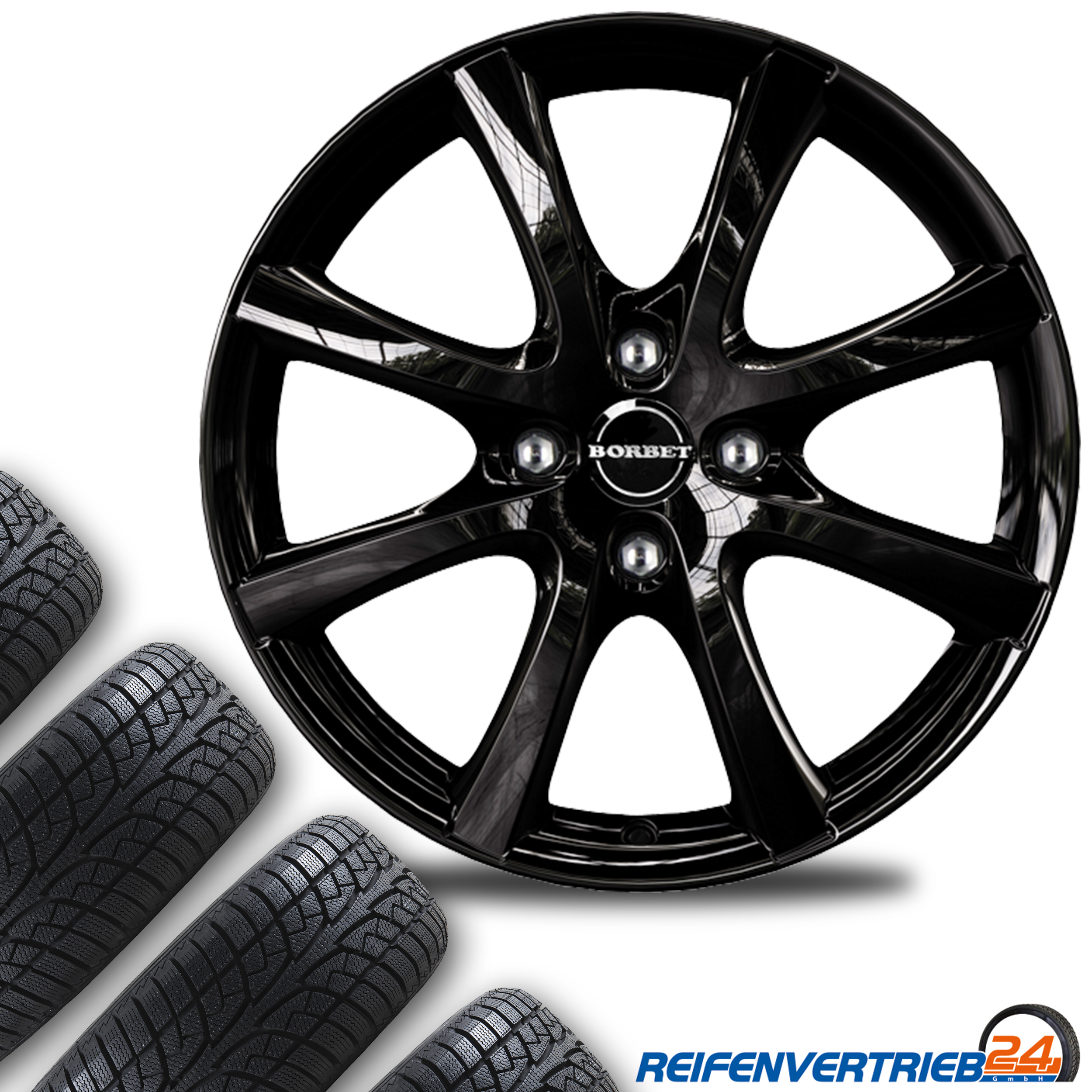 Borbet LV4 6,5x15 4x108 ET 35 & Semperit Speed-Life 3 195/55 R15 85V