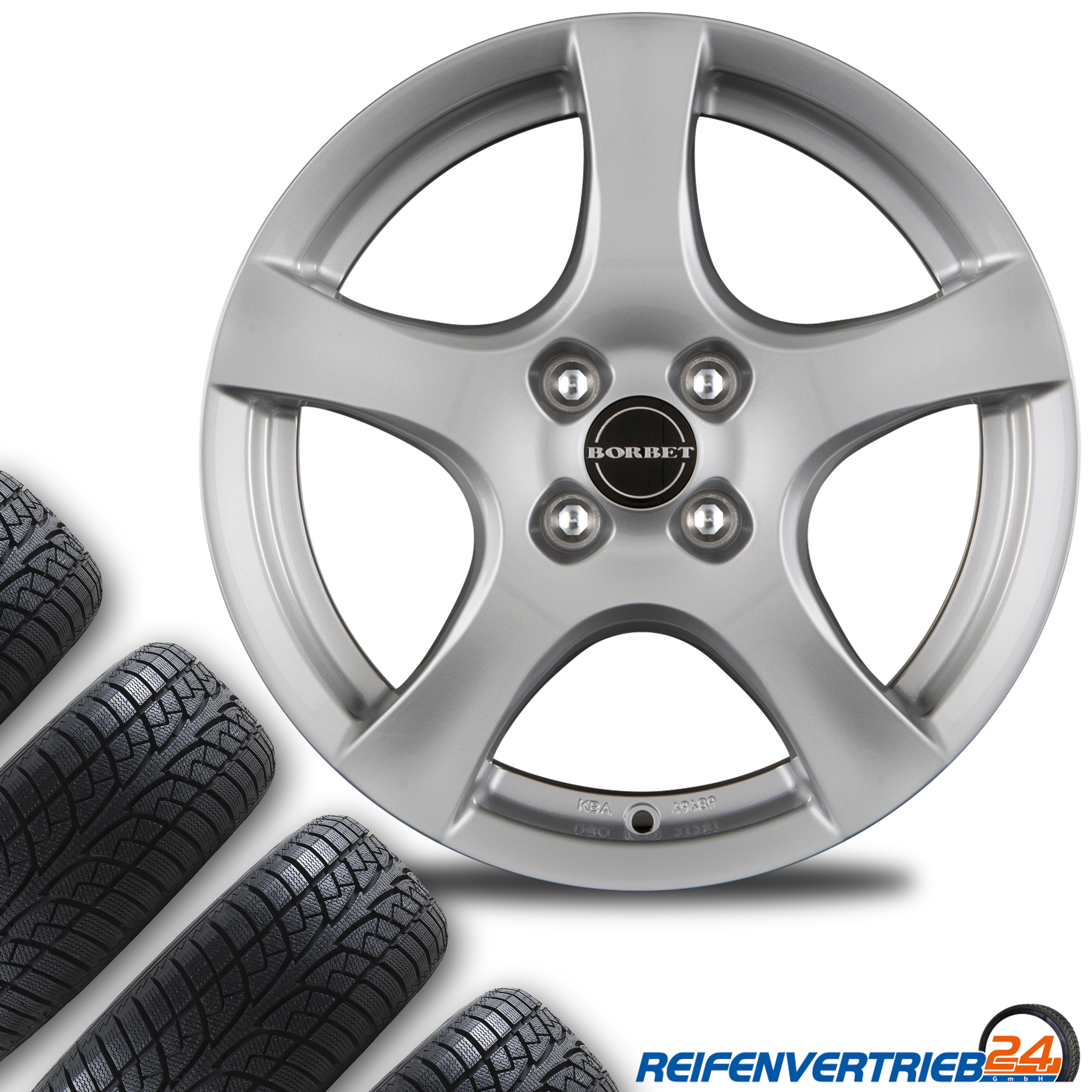 Borbet F 6,5x16 4x100 ET 45 & Semperit Speed-Grip 3 195/45 R16 84H