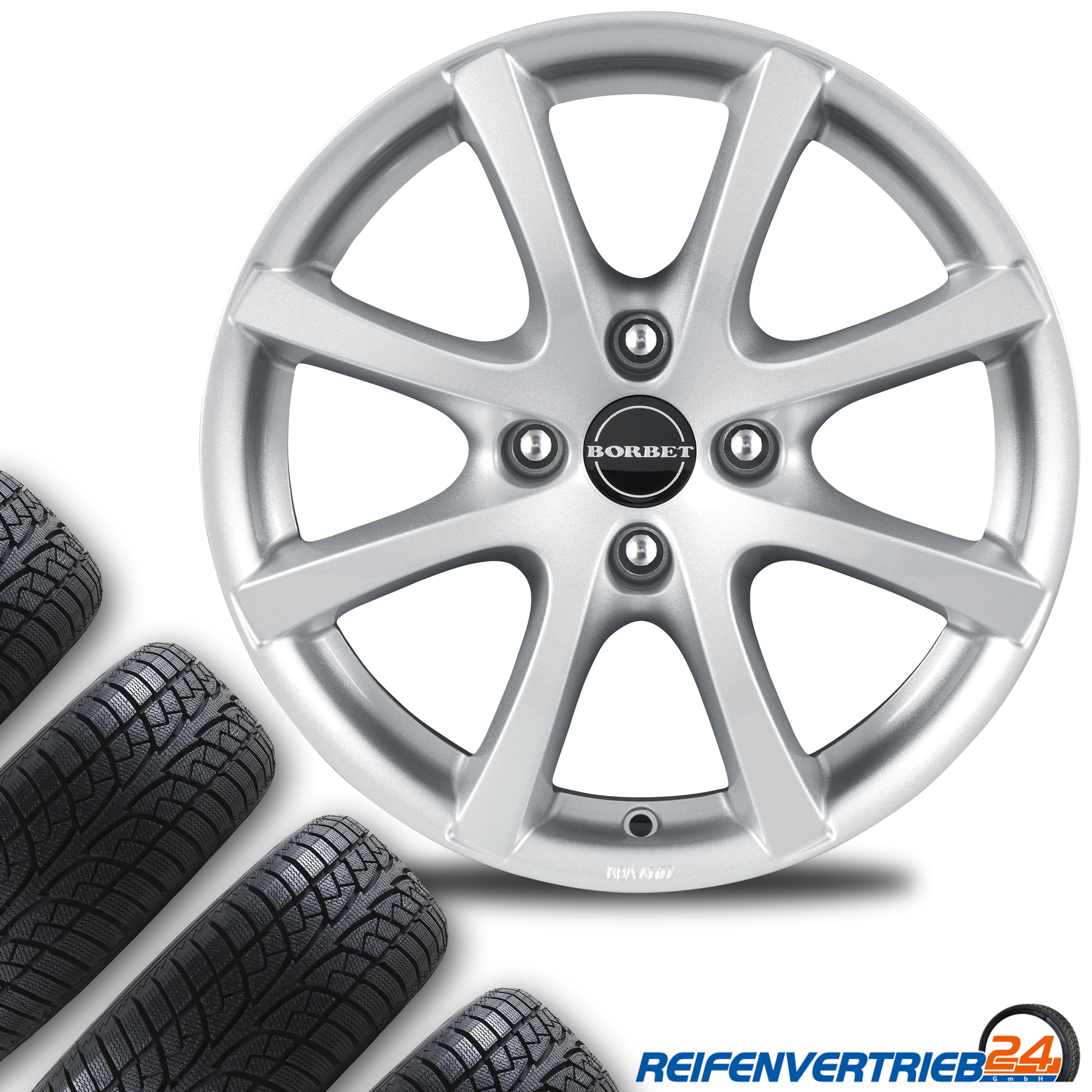 Borbet LV4 5,5x14 4x100 ET 43 & Goodyear Vector 4Seasons G2 165/60 R14 75H