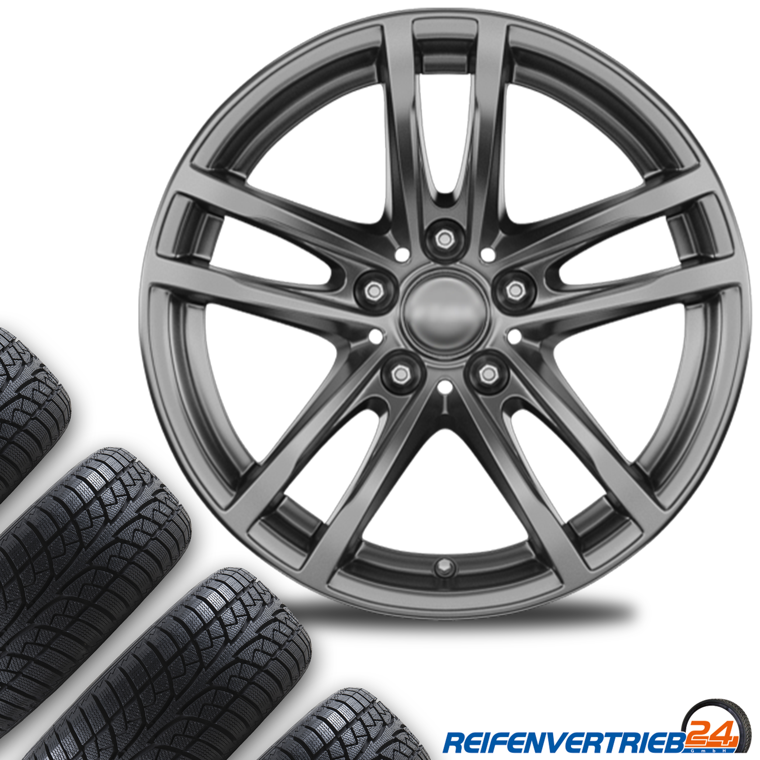 Rial X10 7,5x17 5x112 ET 30 & Bridgestone Turanza All Season 6 225/50 R17 98V