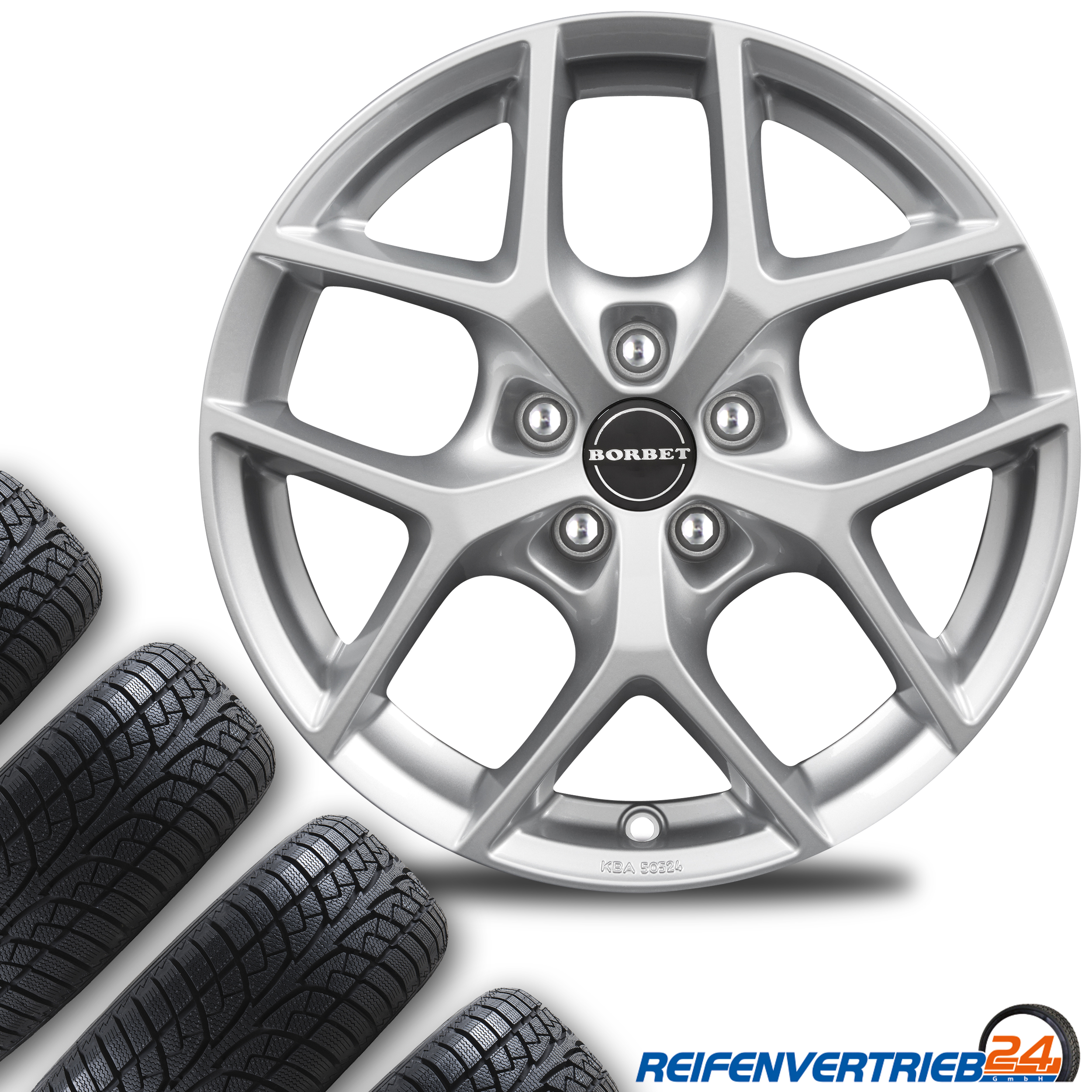 Borbet Y 7,0x17 5x100 ET 40 & Goodyear UltraGrip 8 Performance 225/45 R17 94V