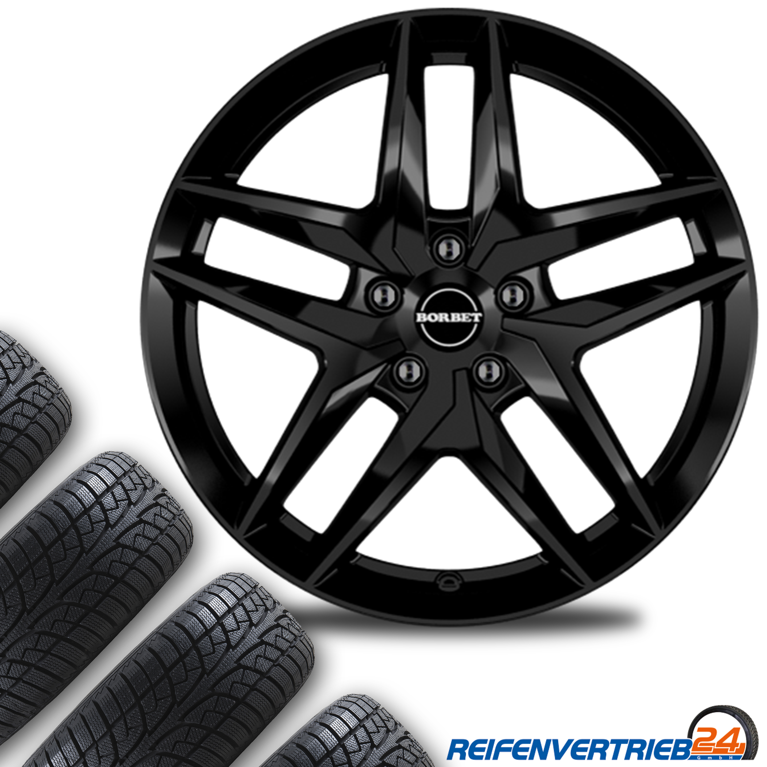 Borbet Z 8,0x19 5x112 ET 44 & Nokian WR SnowProof P 255/45 R19 104V