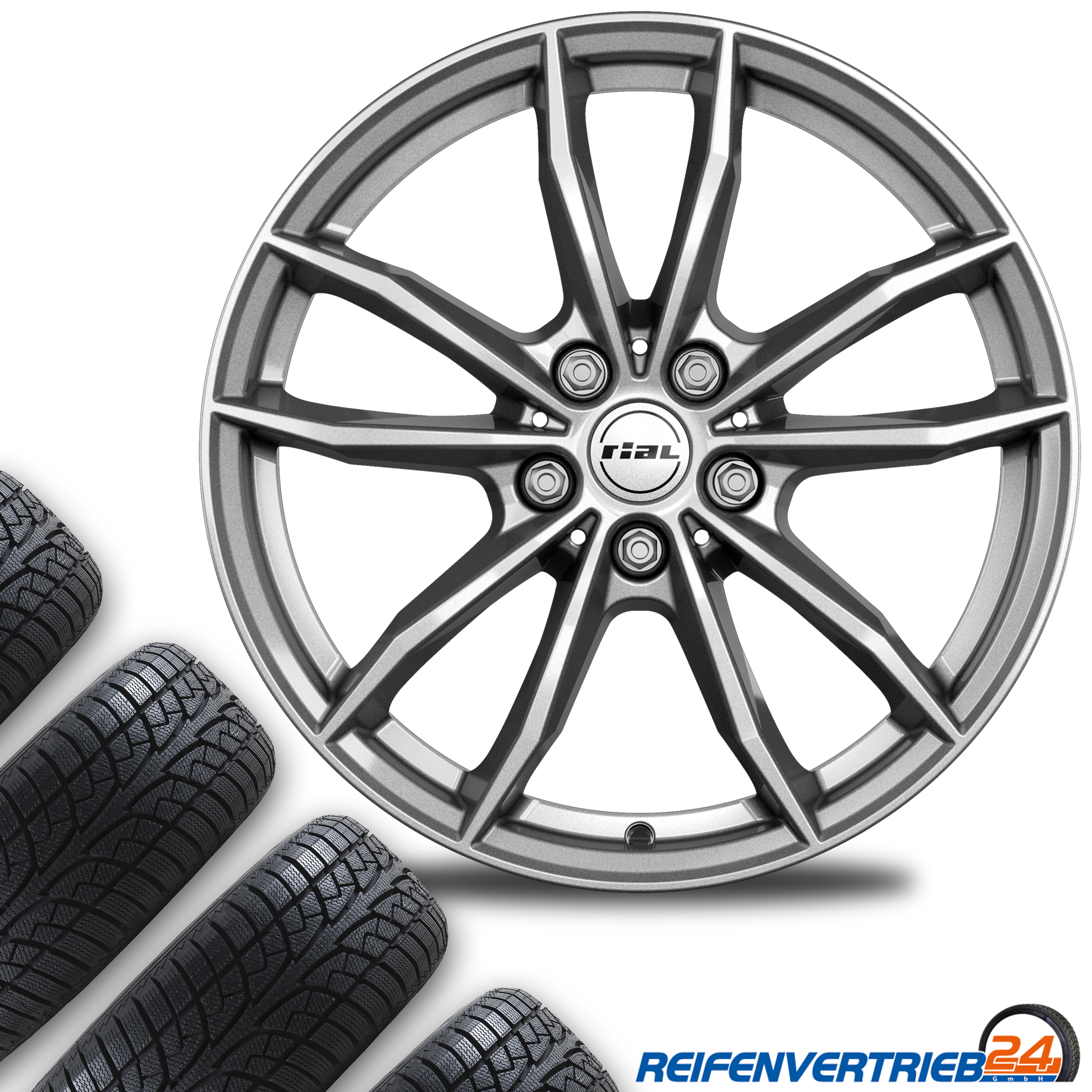 Rial X12 7,5x17 5x112 ET 30 & Firestone MultiSeason 2 225/50 R17 98V