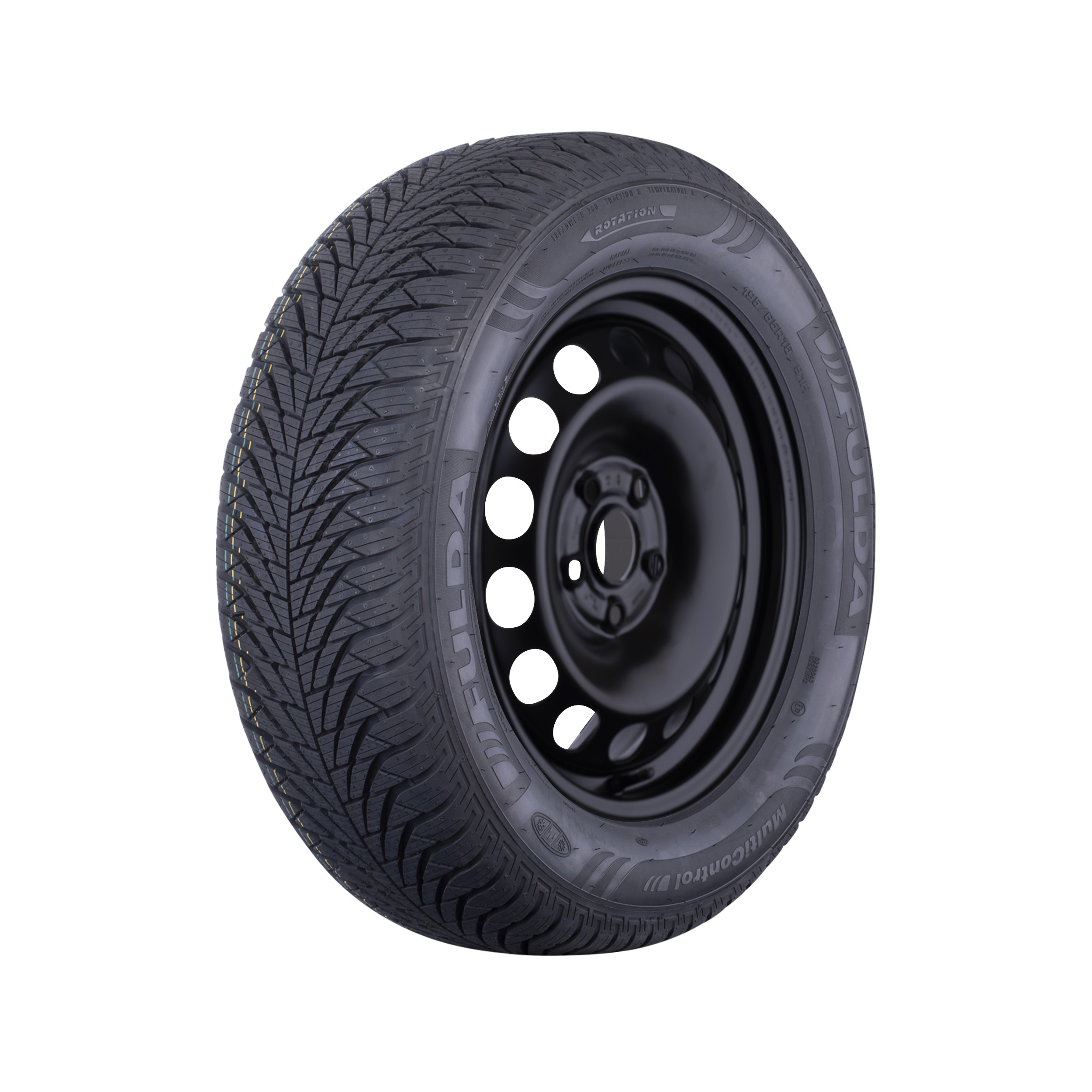 Stahlfelge 6,0x15 5x100 ET 38 & Fulda MultiControl 195/65 R15 91H